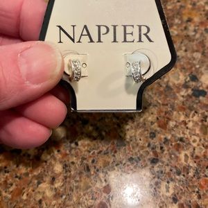 NWT NAPIER SMALL DIAMOND CHIP POSTS